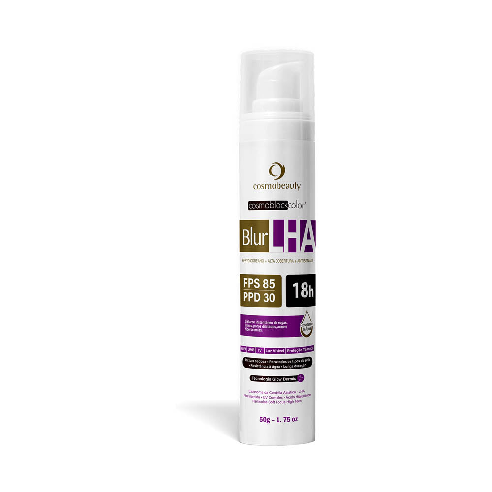protetor-solar-com-cor-cosmoblock-blur-lha-fps-85-50g