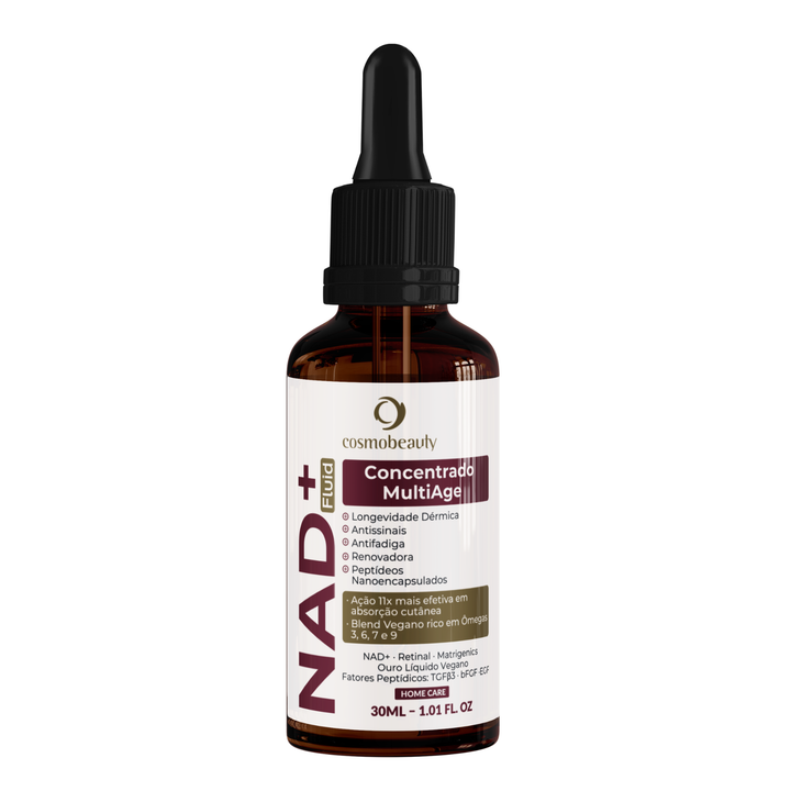 NAD+ Fluid Concentrado Multiage Sérum Rejuvenescedor Anti-Idade 30ml